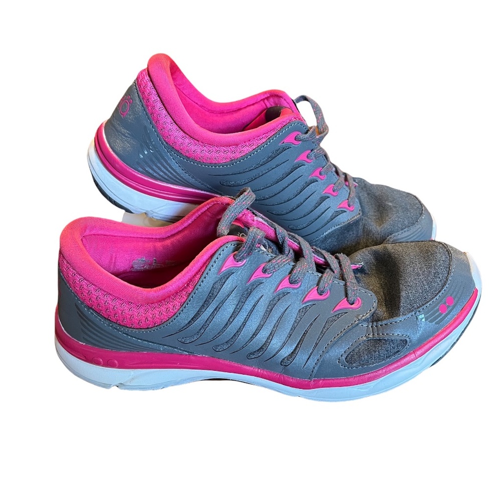 Ryka Women's Flora Walking Shoe Size 9M Gray and Pink